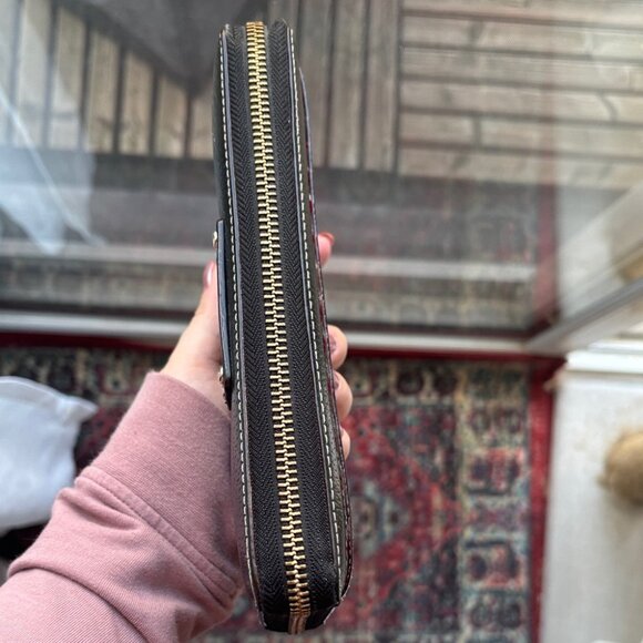 Kate Spade New York Wellesley Neda Zip-Around Black Leather Wallet - Picture 5 of 12